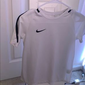 All white Nike tee